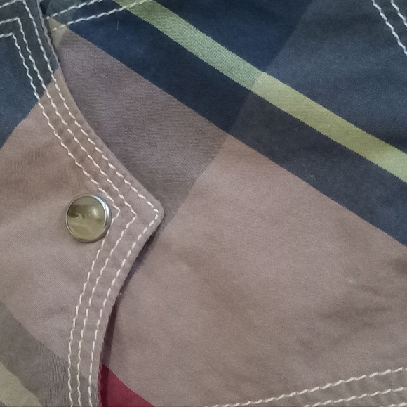 Wrangler Pearl Snap Shirt Mens Large Brown Plaid Long Sleeve 20X Competition - Picture 4 of 9